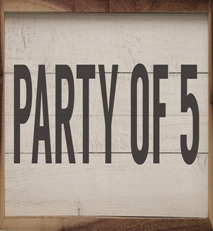 Personalized Party Of Number Whitewash